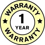 1-year warranty badge